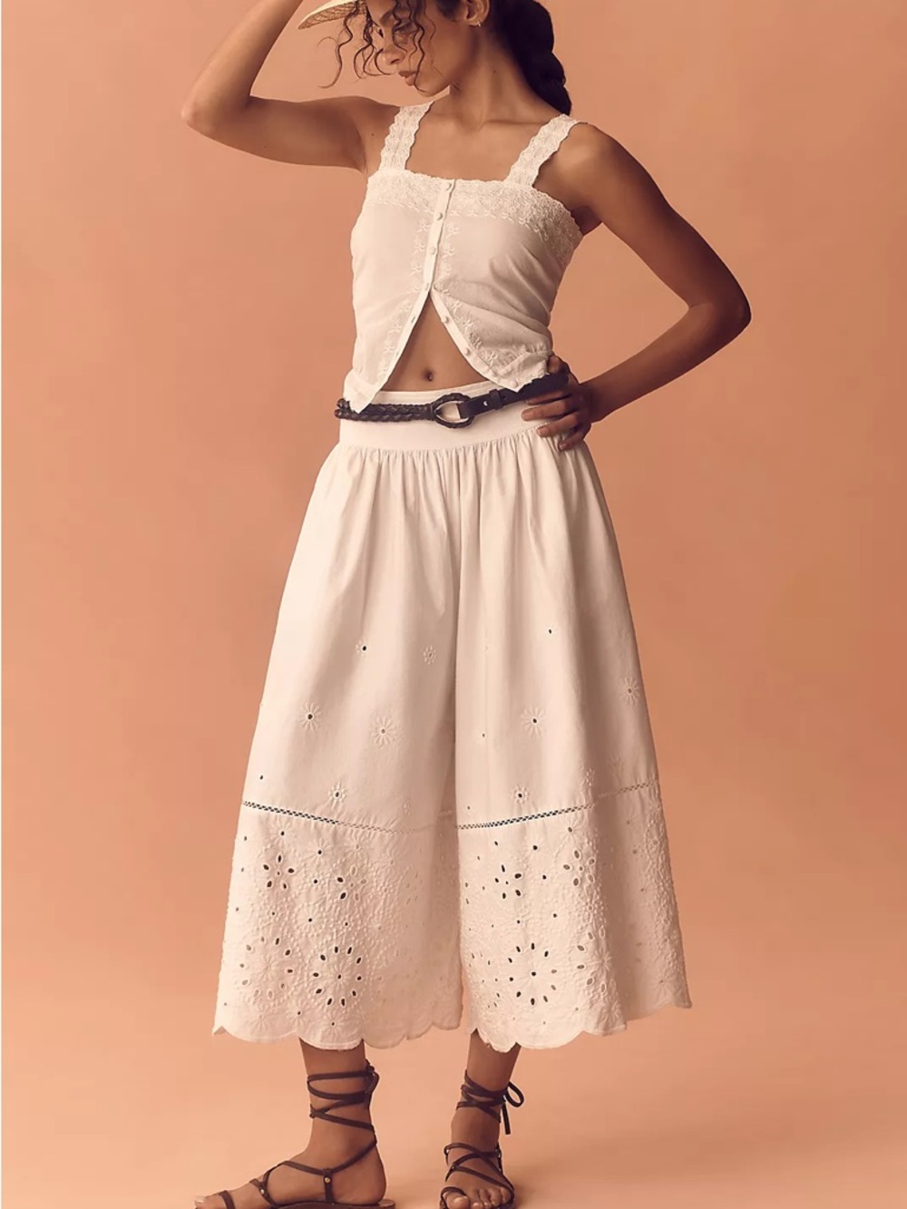 Maeve • Embroidered Skirty Culottes from Anthropologie